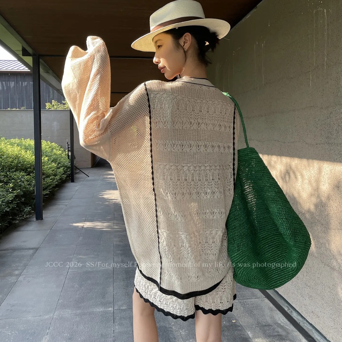 Loose Breathable Knit Cover-Up Set Slimming Two-Piece - Style f66a36 - Image 5